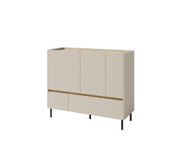 Komoda Luca LC8 Barva korpusu + barva dveří: Pískově béžová / Dub olejovaný