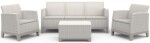 KETER SCANDI FORMA 3 SEATERS SET - Pebble grey/Soft biege