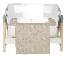 KikkaBoo Secret Garden Beige / Ložní sada do postýlky / 3 ks / 50×85 cm (41101030195KB)