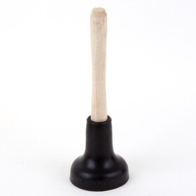 Zvon gumový s dřevenou násadou