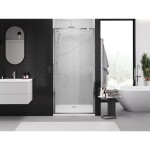 MEXEN - Exo sprchové dveře křídlové 80, transparent, chrom 817-080-000-01-00