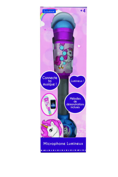 Lexibook svítící trendy mikrofon Jednorožec s melodiemi - Alltoys Lexibook