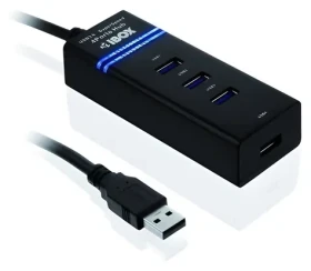 IUH3FB černá / USB Hub / 4x USB 3.0 / 5 Gbit/s / kabel 0,5 m (iuh3fb)