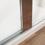GELCO - LORO Sprchové dveře do niky 900 s pevnou částí, čiré sklo, GN4690 GN4690