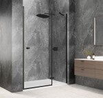 POLYSAN - GLOBE BLACK sprchové dveře do niky 1200, čiré sklo, pravé GB1012RB