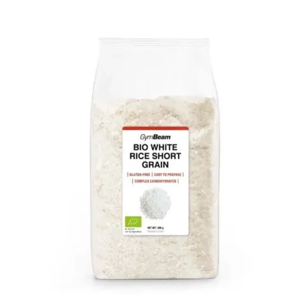 BIO Bílá kulatozrnná rýže - GymBeam (500 g) (105793-1-500g)