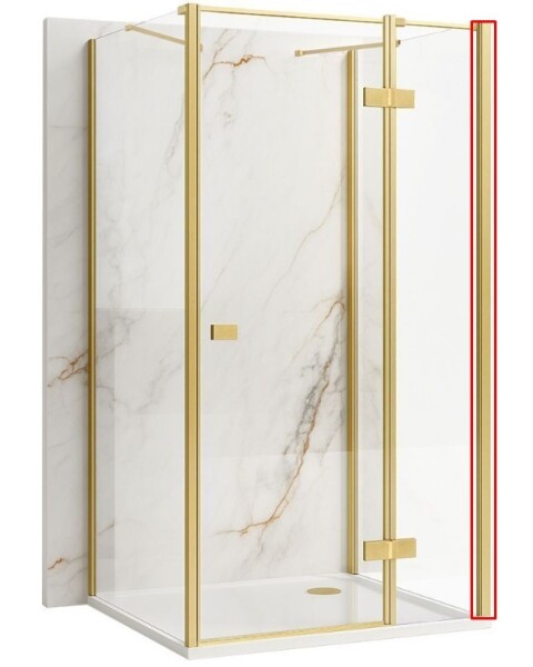 REA - Adaptér pro nástěnné kabiny U-ATLAS broušené zlato REA-K7560