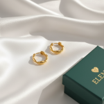 ELENYS Perlisse – pozlacené náušnice 18K žluté zlato