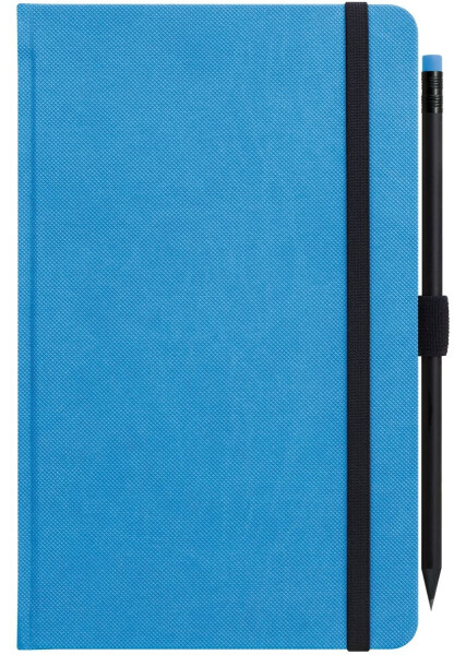 Notes s tužkou - modrý
