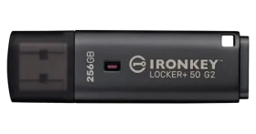 Kingston IronKey Locker+ 50 G2 256GB / Flash Disk / USB 3.2 Gen 1 (USB-A) / AES-256 / 145 MB/s (IKLP50G2/256GB)