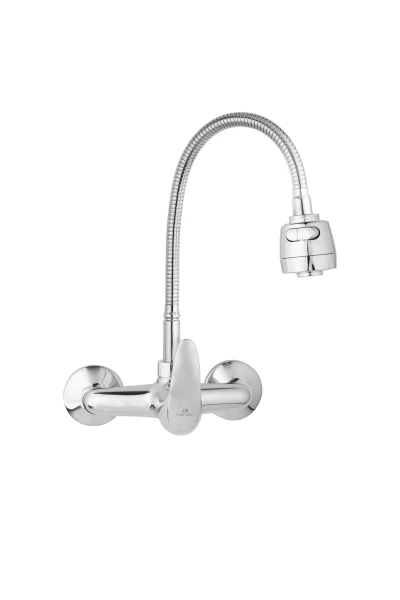 JB Sanitary Nástěnná baterie SLIM, rozteč 150 mm, pružné ramínko A10 38 90