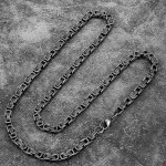 Pánský náhrdelník Jerome - 5 mm, byzantský řetízek, chirurgická ocel, 60 cm Vintage