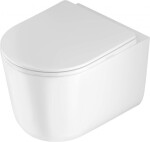 CERSANIT předstěnový instalační systém s tlačítkem chrom K97-509 + WC DEANTE Jasmin se sedátkem RIMLESS K97-526 509 JA1