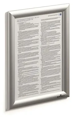 Durable Klaprám A4 stříbrná / Klaprám / Hliníkový / Nástěnný / 240x329 mm (479623)