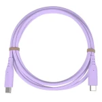 PremiumCord silikonový USB-C - USB-C fialová / Kabel / 60W / PD / 480 Mbps / 1,5 m (ku31sa15v)