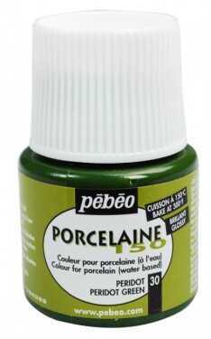 Pébéo Barva na porcelán a sklo Porcelaine 150 45 ml - zelená peridot