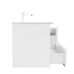 Koupelnová skříňka s keramickým umyvadlem SAT B-Way 59x50x45 cm bílá lesk BWAY260WU4B2 BWAY260WU4B2