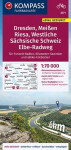 Dresden, Meißen, Westliche Sächsische Schweiz 1:70 000 / cykloturistická mapa KOMPASS 3371