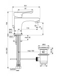 IDEAL STANDARD - Alpha Umyvadlová baterie s výpustí, chrom BC647AA