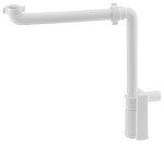 Bruckner - MURALES nábytkový sifon šetřící místo, 5/4", odpad 32, bílá 151.032.0