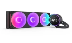 NZXT Kraken Elite 360 RGB V2 černá / 3x 120mm / Fluid Dynamic Bearing / 30 dB @ 2400 RPM / 75.12 CFM / AMD + Intel (RL-KR36E-B2)