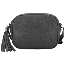 Stylová dámská koženková crossbody kabelka Danika, tmavě šedá