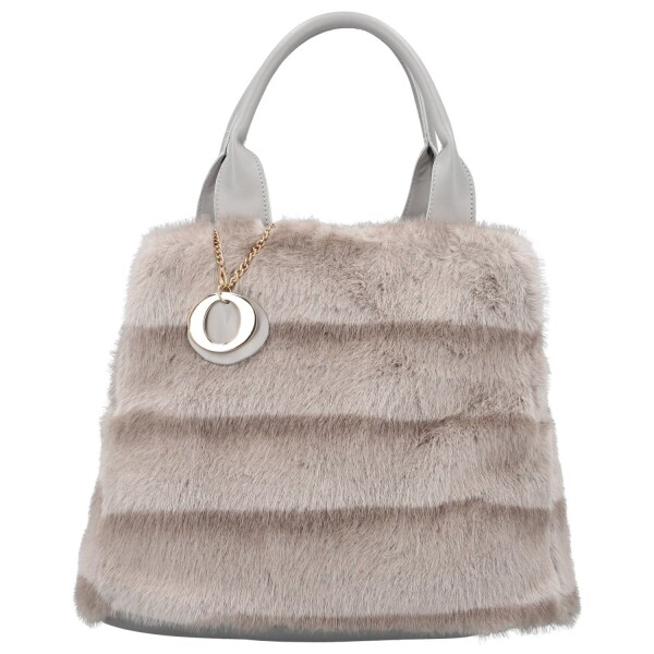 Módní dámská kabelka do ruky Máia, béžovo-šedá