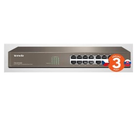 Tenda TEG1016D 16-port Gigabit Ethernet Switch, 10/100/1000 Mbps, fanless, rackmount EDF_436162
