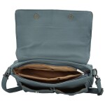Trendy dámská koženková crossbody kabelka Rosica, džínově modrá