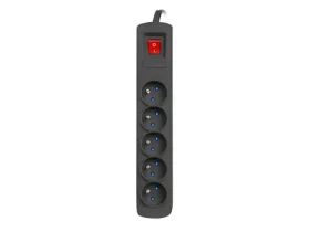 Armac ARC5 černá / Přepěťová ochrana / 5 zásuvek / 3 m (ARC5/30/CZ)