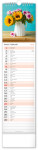 Nástěnný kalendář vázankový/kravata 2026 NOTIQUE - Květiny - Kvety, 12 x 48 cm