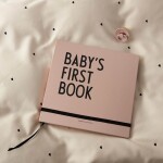 DESIGN LETTERS Deník miminka Baby's First Book - Nude, béžová barva, papír