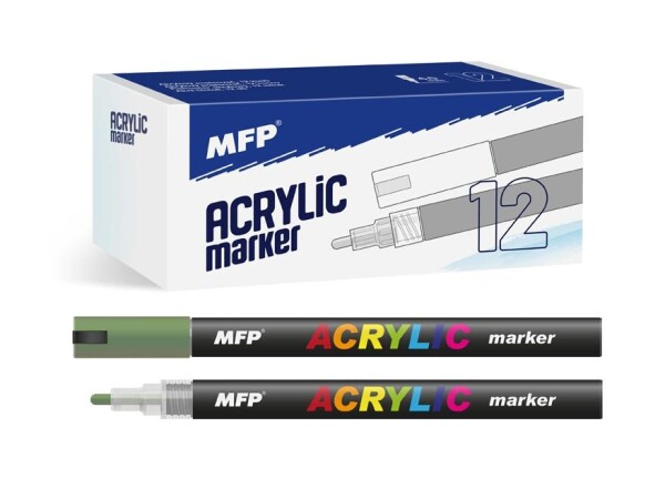 Akrylový popisovač 4 mm - zelený tmavý