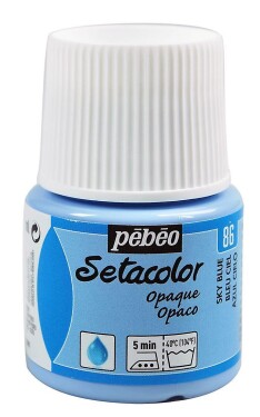 Barva na textil Pébéo Setacolor Opaque 45 ml - Modrá nebeská 86