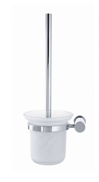 DURAVIT - D-Code WC štětka nástěnná, matné sklo/chrom 0099271000