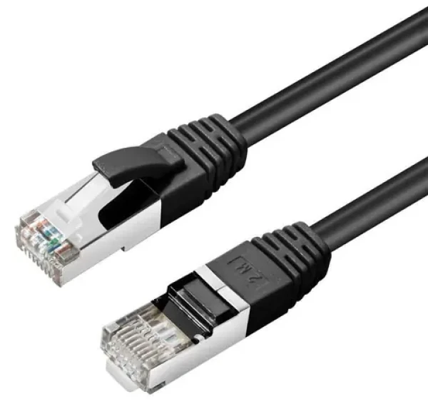 MicroConnect CAT6a S/FTP 3m černá / Síťový kabel / RJ-45 / PoE / LSZH (MC-SFTP6A03S)