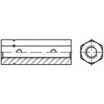 TOOLCRAFT TO-6865980 šestihranná matice napínáku M6 ocel pozinkované DIN 1479 25 ks