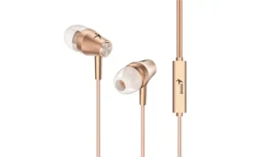 GENIUS sluchátka HS-M360 zlatá / s mikrofonem / 4pin 3.5mm jack (31710008404)