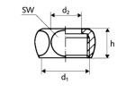 SCHELL - Příslušenství Převlečná matice, chrom 747040699