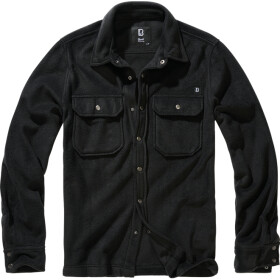 Brandit Košile Jeff Fleece Shirt Long Sleeve černá XL