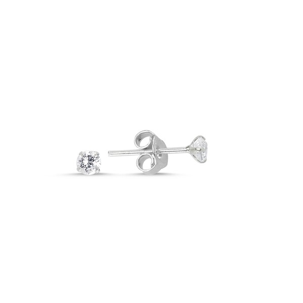 LUNICA Stříbrné náušnice ZIRKON 3mm 0463