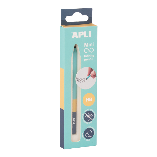 APLI nekonečná tužka trojbarevná Mini, HB, tyrkysová