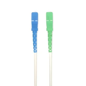 Nedis SC/APC - SC/UPC bílá / Optický patch kabel / Jednovidové vlákno / 100 Gbps / 6 m (CCGB89610WT60)