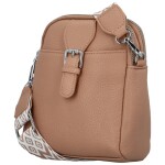 Dámská koženková malá crossbody kabelka Brista, starorůžová