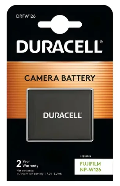 Duracell DRFW126 černá / Baterie pro fotoaparát / Li-Ion / 1140mAh / pro Fujifilm NP-W126 (DRFW126)