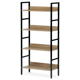 Regál, mdf, hnědá, GD-314 OAK