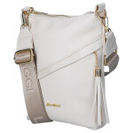 Trendy dámská koženková crossbody kabelka LB Marry, béžová