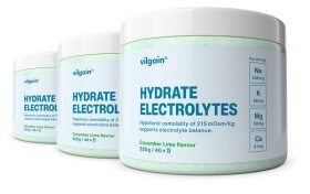 Vilgain Elektrolyty – 3× Okurka & limetka 320 g