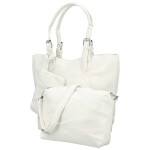 Trendy dámský koženkový set kabelek Catia, bílý