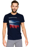 Pánské pyžamo 39907 Nature blue - HENDERSON tmavě modrá XXL